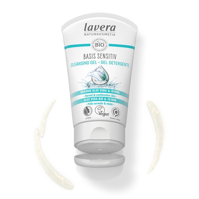 Lavera Basis Sensitiv Reinigungsgel - Bio-Aloe Vera & Jojoba (Für normale & Mischhaut) 125ml/4oz