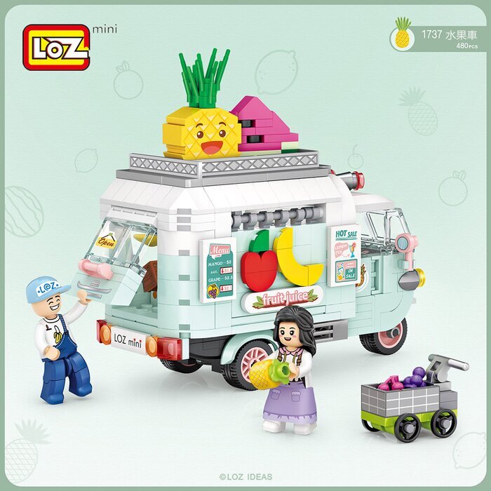 LOZ Mini Blocks - FruitCart Bausteine Set 14 x 18 x 8 cm