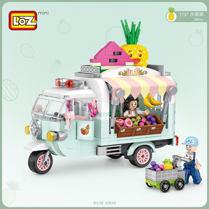 LOZ Mini Blocks - FruitCart Bausteine Set 14 x 18 x 8 cm