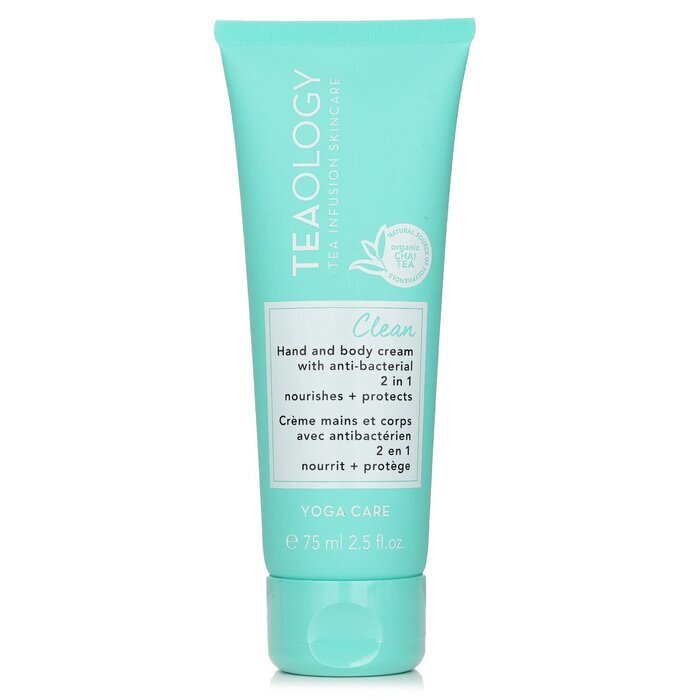 Teaology Yoga Care Clean 2 in 1 Antibakterielle Hand- und Körpercreme 75ml/2,5oz