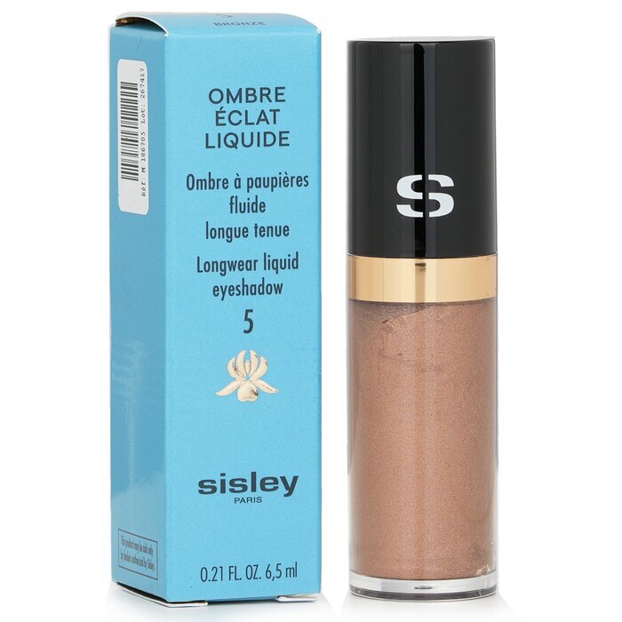 Sisley Ombre Eclat langanhaltender flüssiger Lidschatten – Nr. 5 Bronze, 6,5 ml