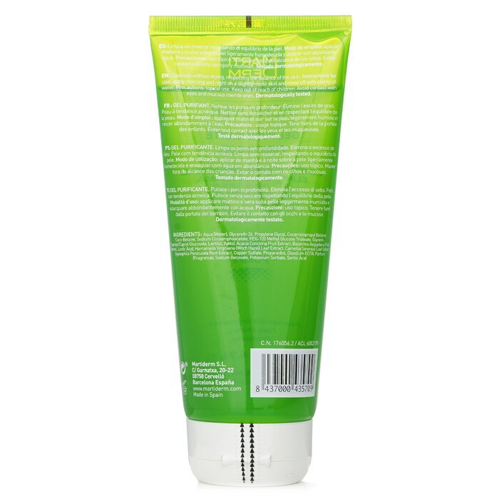 Martiderm Acniover Purifying Gel Deep-cleanses Pores Eliminates Excess Oil (For Acne-prone Skin) 200ml