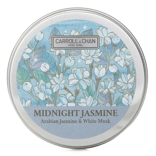 Carroll & Chan 100 % Bienenwachs, Mini-Dose, Kerze – # Midnight Jasmine (Arabischer Jasmin und weißer Moschus), 1 Stück
