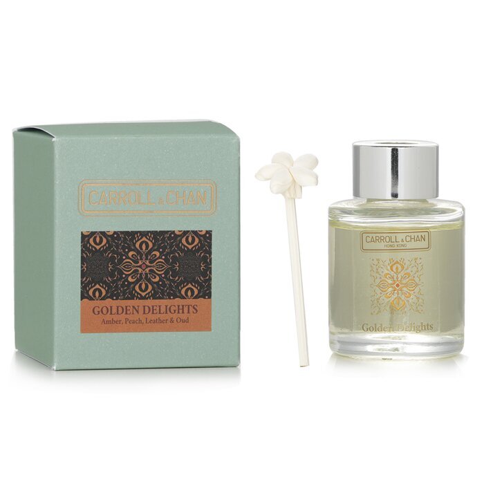 Carroll & Chan Mini Diffuser - Golden Delights (Amber, Peach, Leather & Oud) 20ml