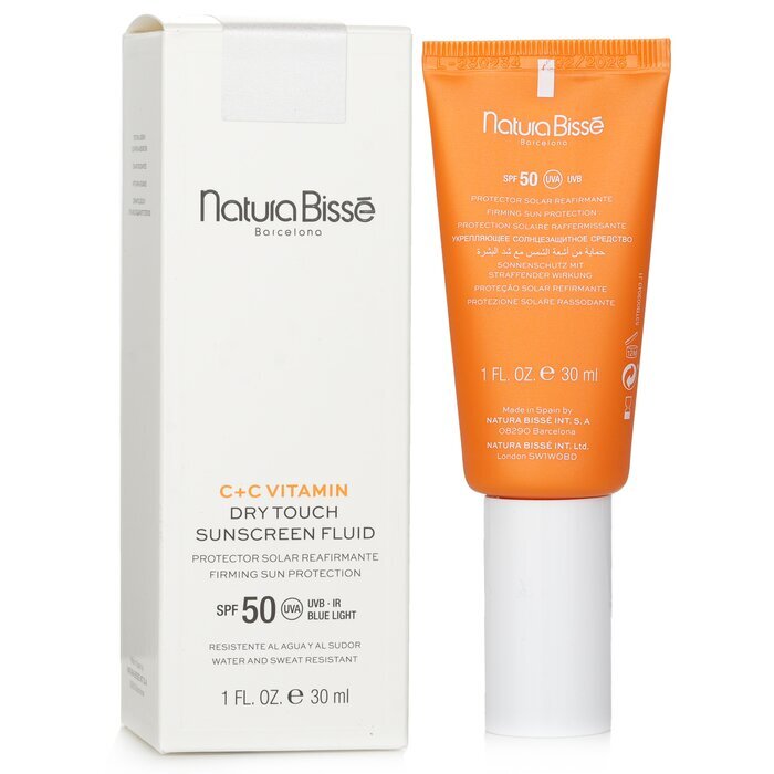 Natura Bisse C+C Vitamin Dry Touch Sonnenschutzfluid, straffender Sonnenschutz, LSF 50, 30 ml