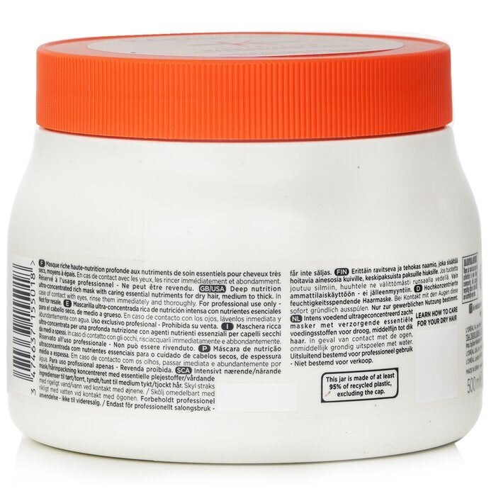 Kerastase Nutritive Masquintense Riche Deep Nutrition Ultrakonzentrierte reichhaltige Maske mit essentiellen Nährstoffen, 500 ml