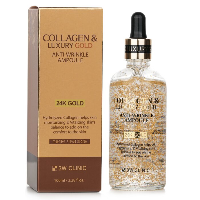 3W Clinic Collagen & Luxury Gold Anti-Falten Ampulle 100ml/3.38oz