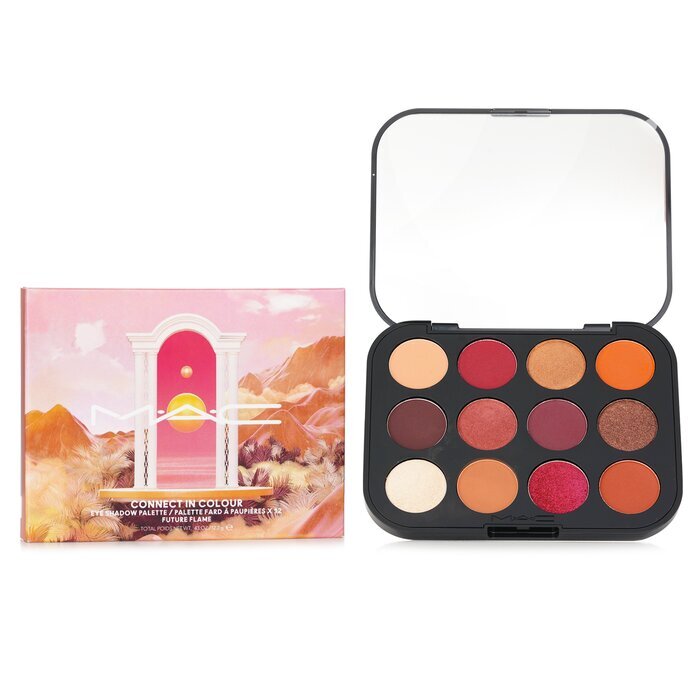 MAC Connect In Colour Lidschatten-Palette (12x Lidschatten) – # Future Flame, 12,2 g/0,43 oz