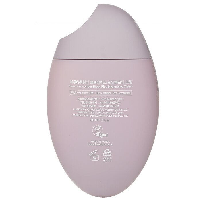 Haruharu Wonder Hyaluroncreme mit schwarzem Reis, 50 ml