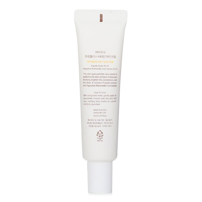 iUNIK Propolis Vitamin Augencreme für Augen & Gesicht 30ml