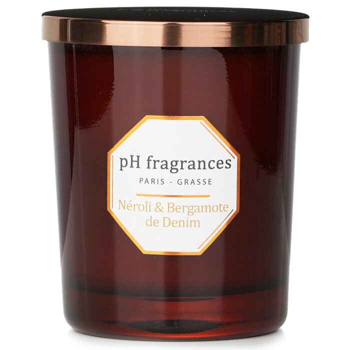 pH fragrances Duftkerze – Neroli & Bergamotte De Denim, 180 g/6,3 oz