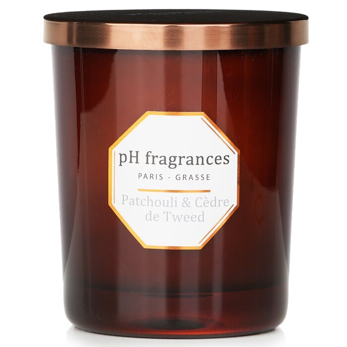 pH fragrances Duftkerze – Patchouli & Cedre De Tweed, 180 g/6,3 oz