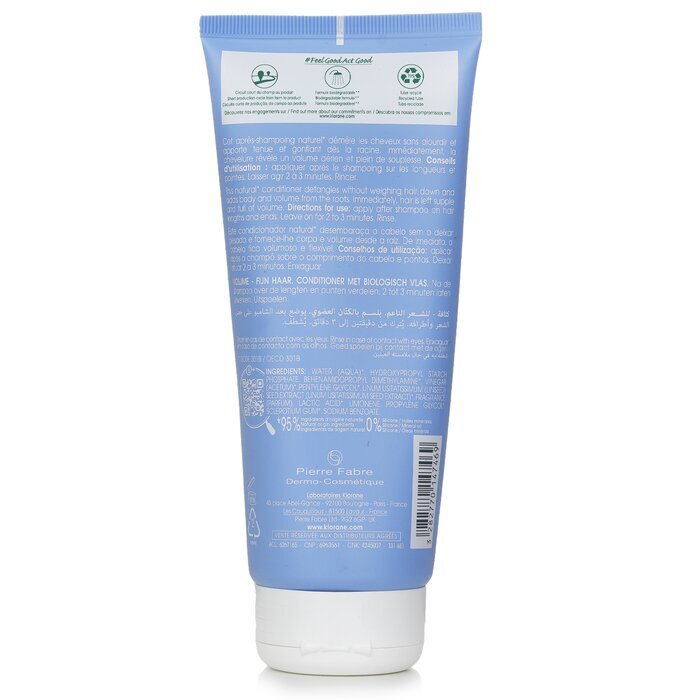 Klorane Conditioner With Organic Flax (Volume Fine Hair) 200ml
