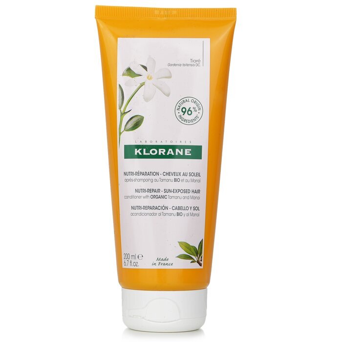 Klorane Conditioner mit Bio-Tamanu und Monoi (Nutri Repair für sonnenexponiertes Haar) 200 ml/6,7 oz