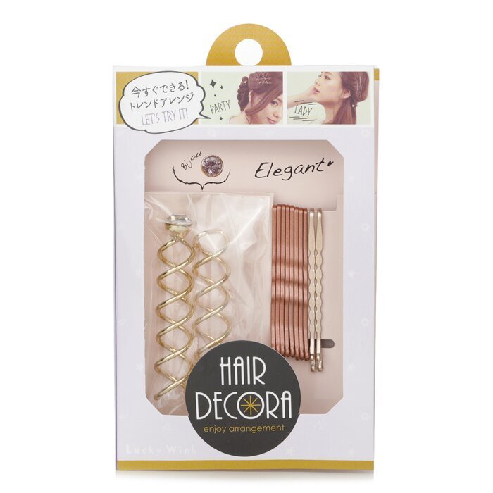 Lucky Trendy Süßes Haarnadel-Set (Rosa und Gold Kombination) 1Stk