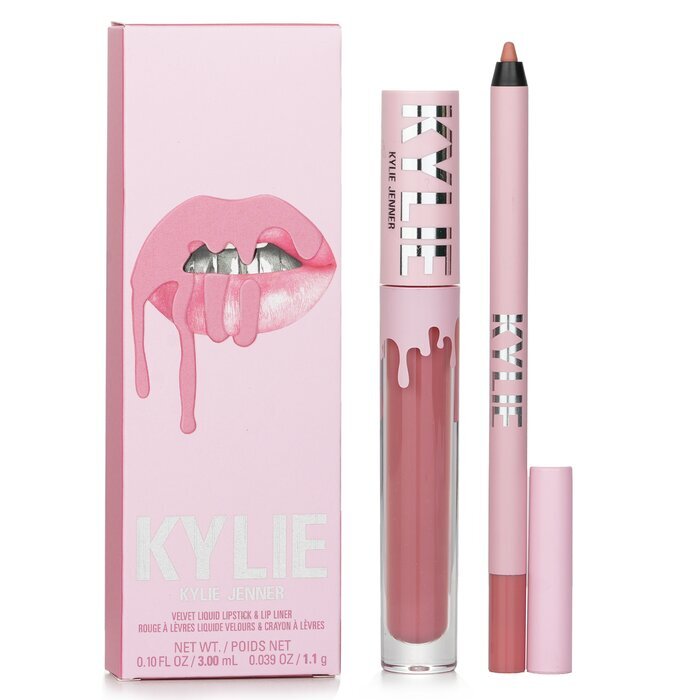 Kylie By Kylie Jenner Velvet Lip Kit: Liquid Lipstick 3ml + Lip Liner 1.1g - 705 Charm 2pcs