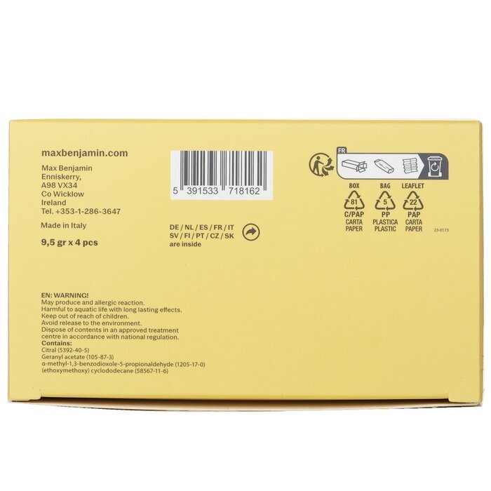Max Benjamin Autoduft-Geschenkset – Grapefruit Shores, 4-tlg.