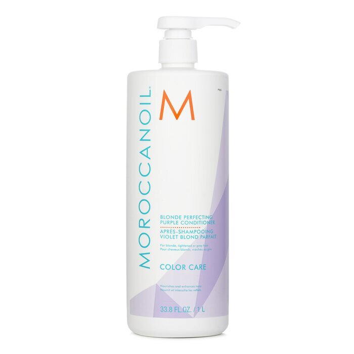 Moroccanoil Blonde Perfecting Purple Conditioner (für blondes, aufgehelltes oder graues Haar) 1000 ml/33,8 oz