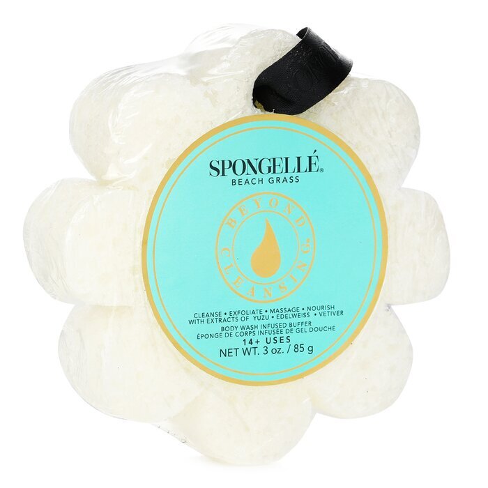 Spongelle Wildblumen-Seifenschwamm – Strandgras (weiß) 1 Stück/85 g