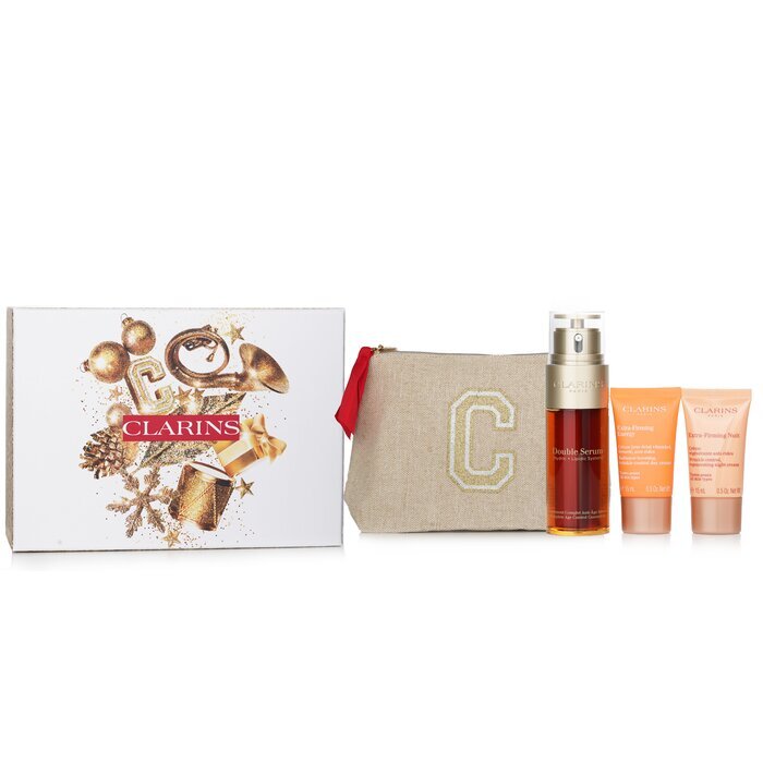 Clarins Rituale Double Serum & Extra Firming Set: 3 Stück + 1 Beutel