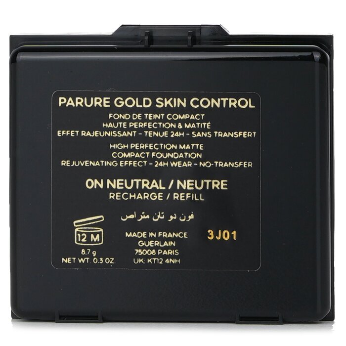 Guerlain Parure Gold Skin Control High Perfection Matte Compact Foundation Nachfüllpackung - Nr. 0N Neutral 8,7 g/0,3 oz