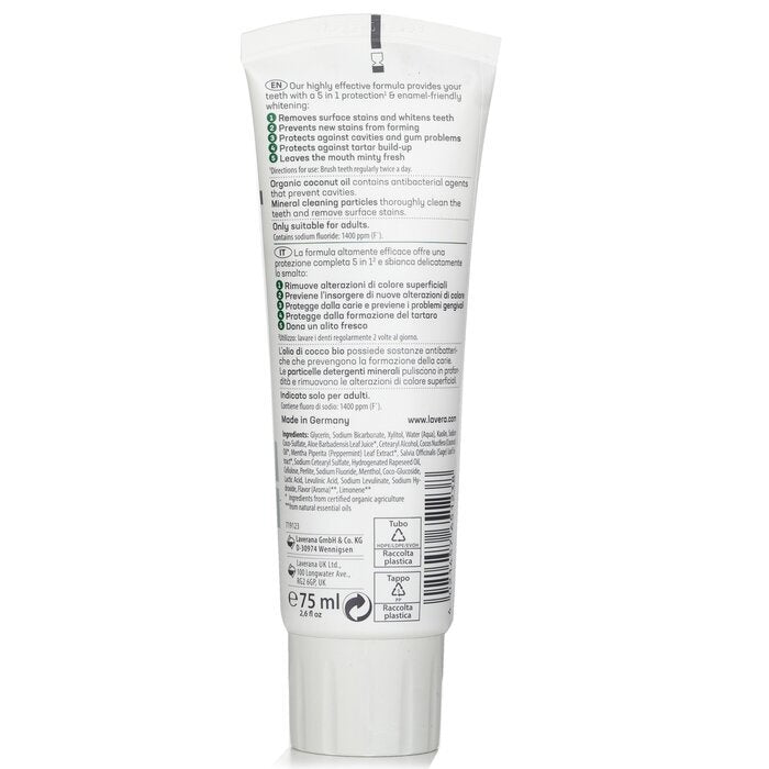 Lavera Sensitive Whitening Toothpaste 75ml