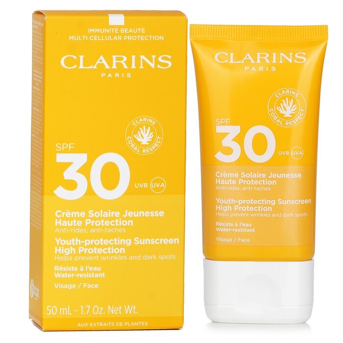 Clarins Youth Schützender Sonnenschutz mit hohem Schutzfaktor LSF 30, 50 ml