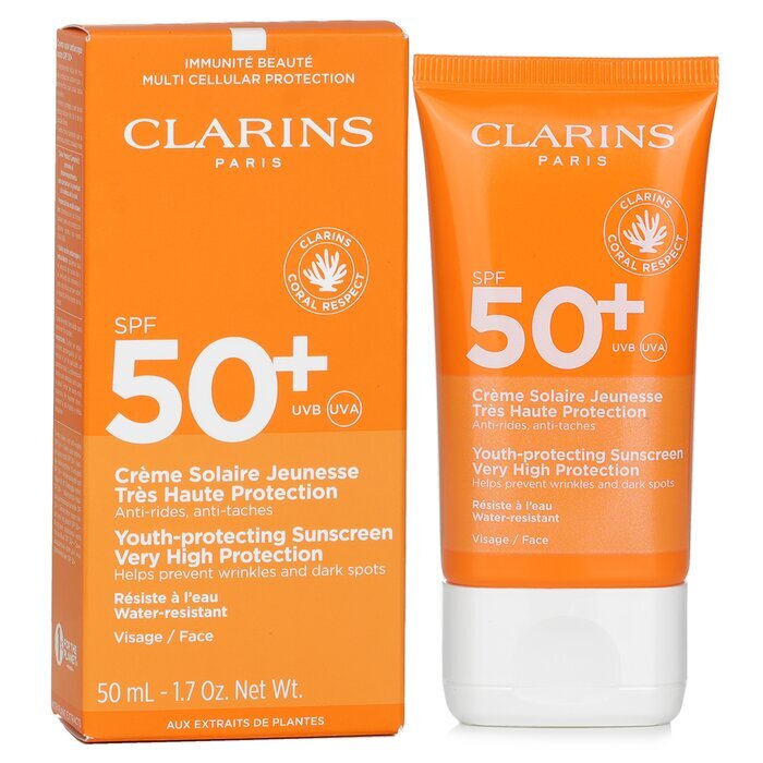 Clarins Youth Schützender Sonnenschutz mit hohem Schutzfaktor LSF 50, 50 ml