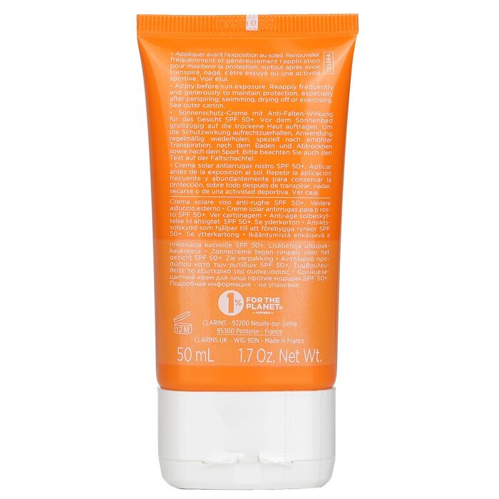 Clarins Youth Schützender Sonnenschutz mit hohem Schutzfaktor LSF 50, 50 ml