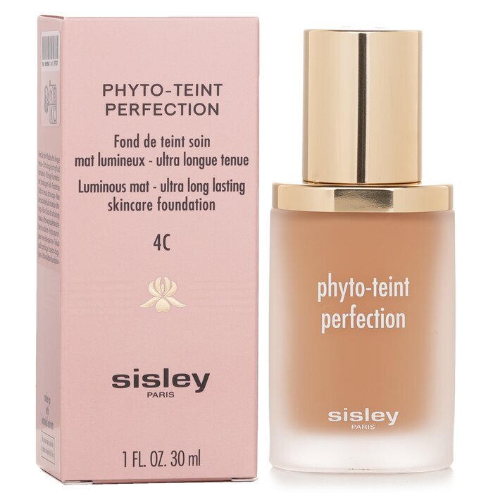 Sisley Phyto Teint Perfection Luminous Mat - Ultralang anhaltende Hautpflege-Grundlage - Nr. 4C Honey 30 ml/1 oz
