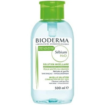 Bioderma Sebium H2o mit Pumpe Mischhaut/fettige Haut 500 ml
