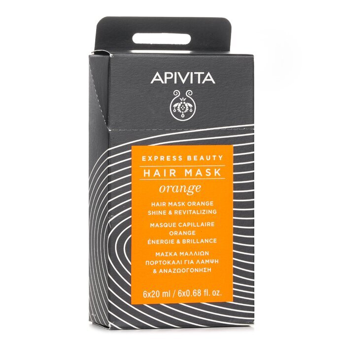 Apivita Express Beauty Haarmaske Orange Glanz & Revitalisierend 6x20ml