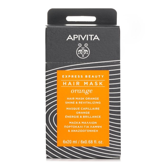 Apivita Express Beauty Haarmaske Orange Glanz & Revitalisierend 6x20ml