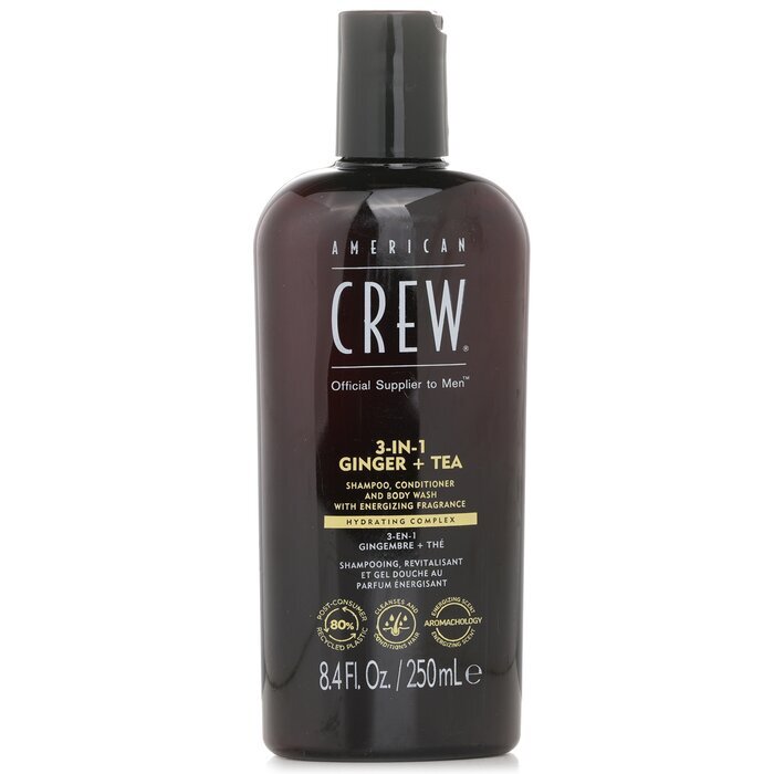 American Crew 3-in-1 Ingwer + Tee Shampoo, Spülung und Duschgel 250 ml