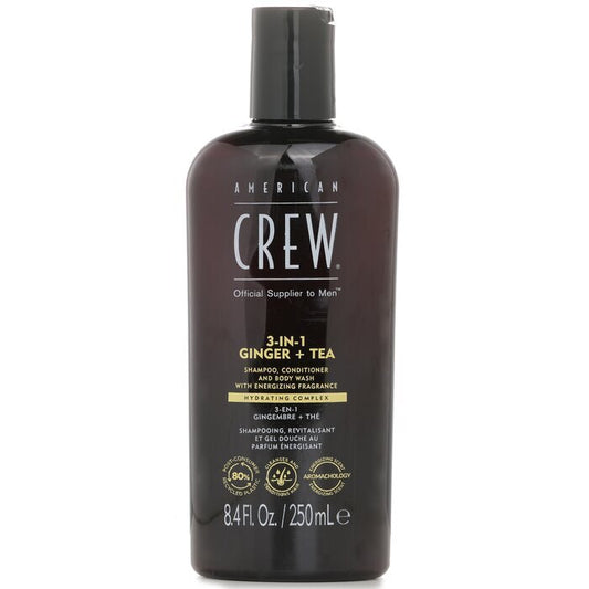 American Crew 3-in-1 Ingwer + Tee Shampoo, Spülung und Duschgel 250 ml
