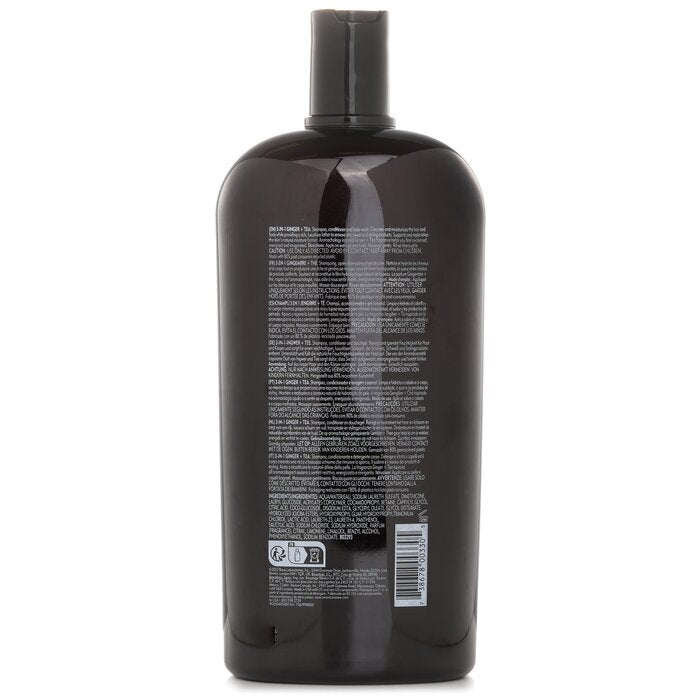 American Crew 3-in-1 Ingwer + Tee Shampoo, Spülung und Duschgel 1000 ml