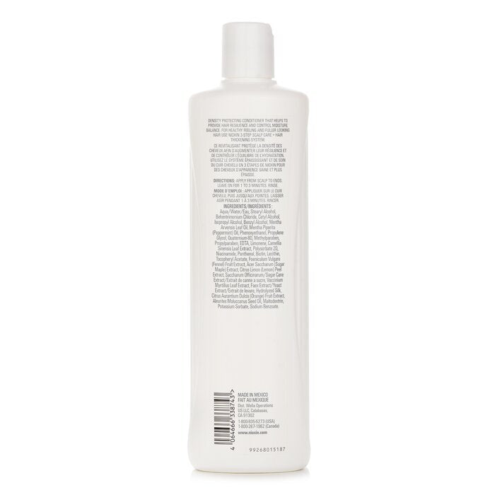 Nioxin Density System 3 Scalp Therapy Conditioner (Colored Hair, Light Thinning, Color Safe) 500ml
