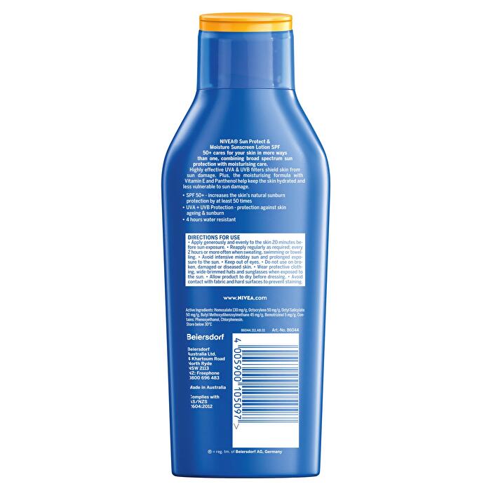 Nivea Sonnenlotion Schutz und Feuchtigkeit LSF 50+ 400 ml