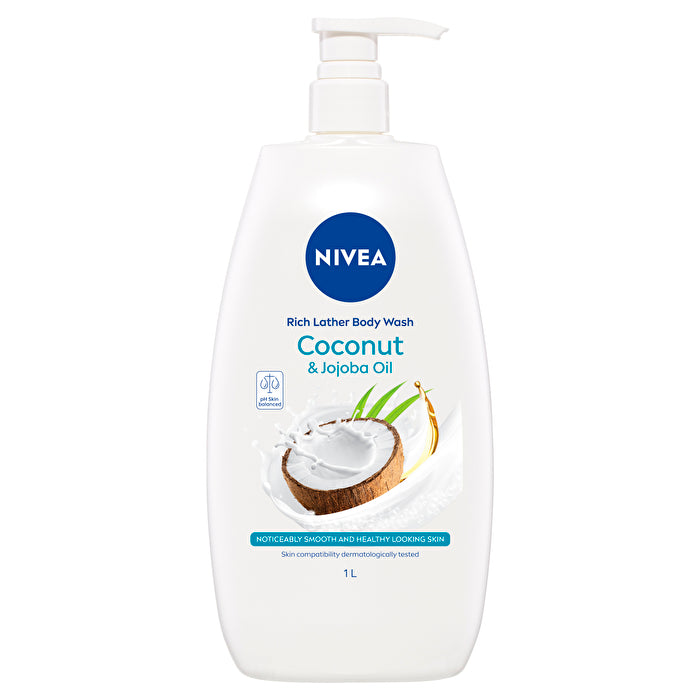 Nivea Rich Lather Duschgel Kokosnuss und Jojobaöl 1000ml/33.8oz
