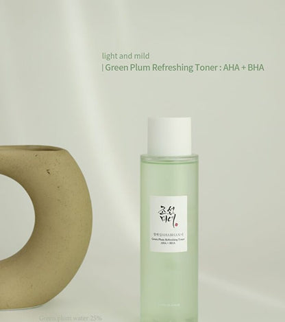 Beauty of Joseon – Erfrischendes Gesichtswasser „Green Plum“ mit AHA+BHA, 150 ml