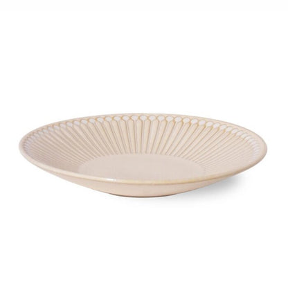 Minoro Touki Minoyaki Ultra Light 14.7CM Ceramic Dish (Beige)-  Beige