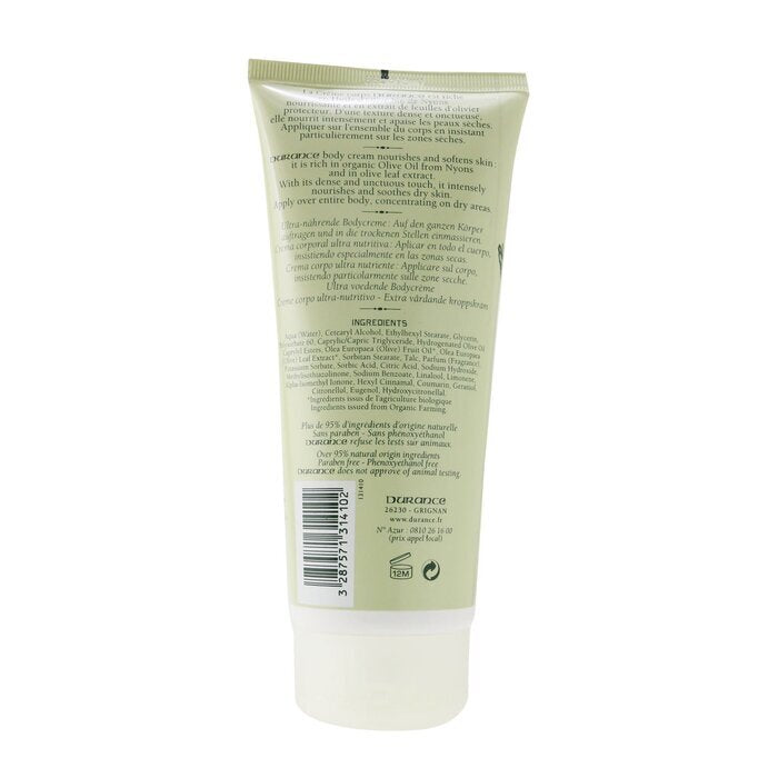 Durance Super pflegende Körpercreme mit Olivenblattextrakt, 200 ml