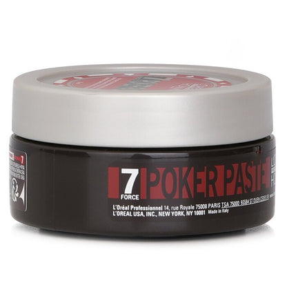 L'Oreal Professionnel Homme Poker Paste (wiederbearbeitbare Kompaktpaste, extremer Halt) 75 ml/2,5 oz