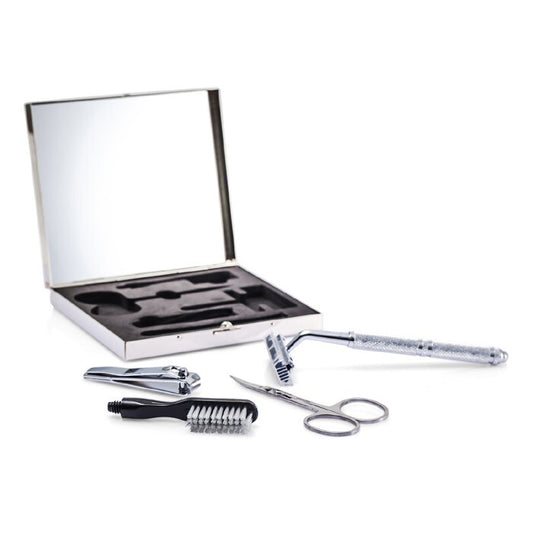 Razor MD The Well Mannered Groom Kit: Rasierer + Fellschere + Nagelknipser + Bürste + Box 4-tlg. + 1 Box