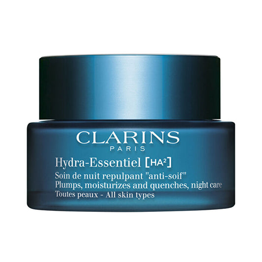 Clarins Hydra-Essentiel [HA²] Aufpolsternde, befeuchtende und löschbare Nachtcreme (für jede Haut), 50 ml