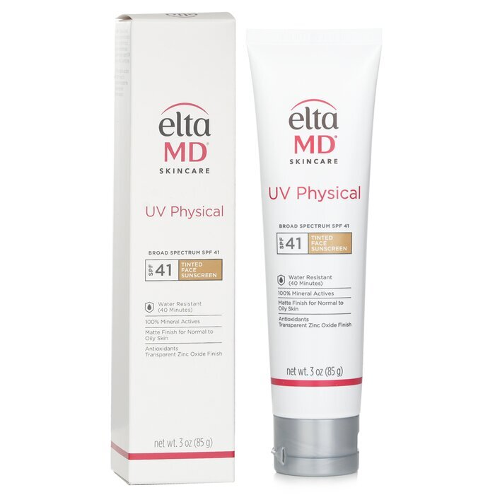 EltaMD UV-physikalischer wasserfester Sonnenschutz fürs Gesicht LSF 41 (getönt) – für normale bis fettige Haut 85 g/3 oz