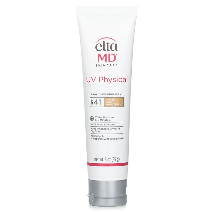 EltaMD UV-physikalischer wasserfester Sonnenschutz fürs Gesicht LSF 41 (getönt) – für normale bis fettige Haut 85 g/3 oz