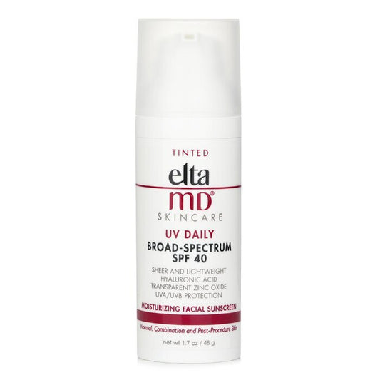 EltaMD UV Täglicher feuchtigkeitsspendender Gesichtssonnenschutz LSF 40 - Für normale Haut, Mischhaut und nach Behandlungen - Getönt 48 g/1,7 oz