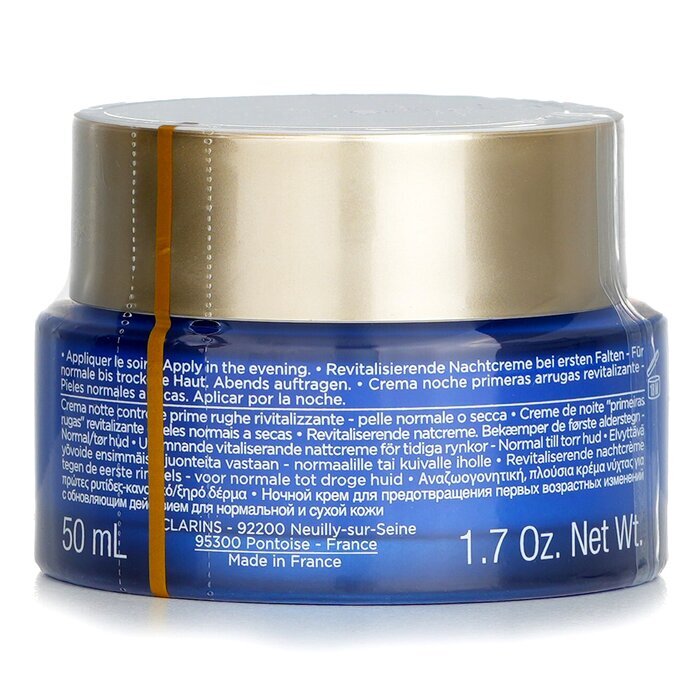 Clarins Multi-Active Night Targets Fine Lines Revitalisierende Nachtcreme – für normale bis trockene Haut, 50 ml