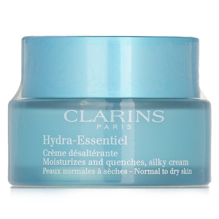 Clarins Hydra-Essentiel Feuchtigkeitsspendende und nährende seidige Creme – Normale bis trockene Haut, 50 ml